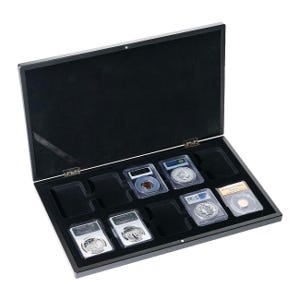 Matte Black Wood 10 Slab Display Box