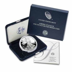 $1 Silver American Eagle Proof Raw