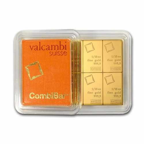 1 oz Valcambi Gold CombiBar (10 x .1 oz bars)