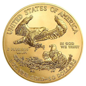 Gold American Eagle Reverse