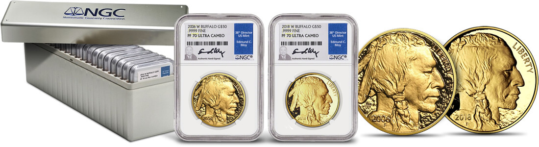 The Gold American Buffalo Proof 70 Date Run