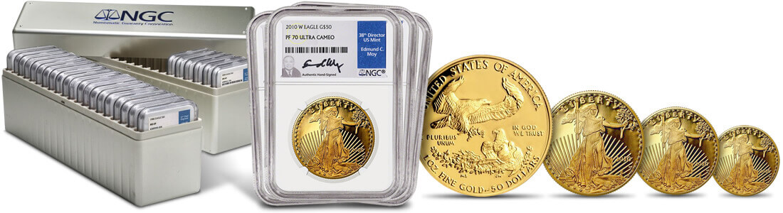 The Gold American Eagle Proof 70 Date Run