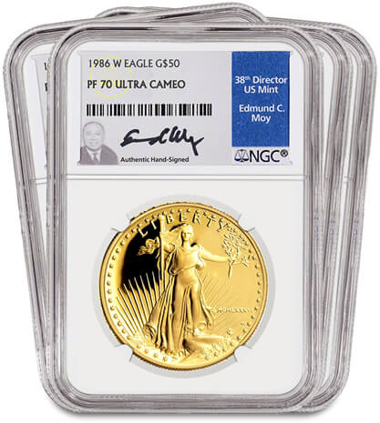 Gold American Eagle Proof 70 Set