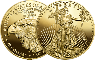 Gold American Eagle Proof 70 Coin