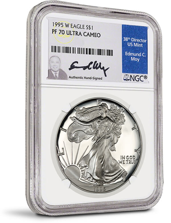 The 1995 Silver American Eagle Proof 70 W